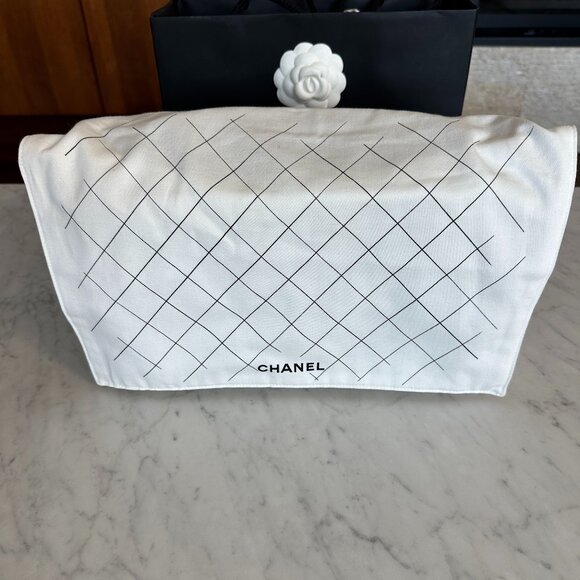 CHANEL Large/Jumbo Classic Double Flap Black Lambskin with Silver HW - Picture 10 of 14